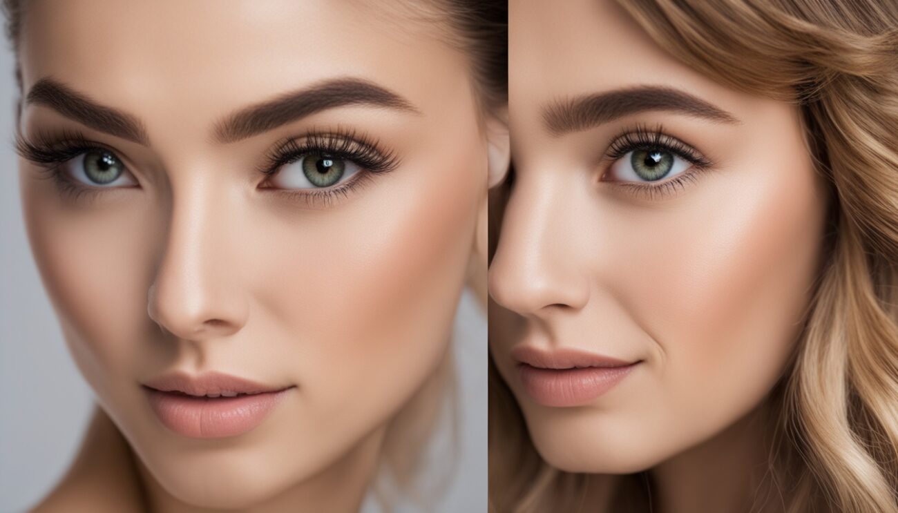 castor oil lash growth before and after photos